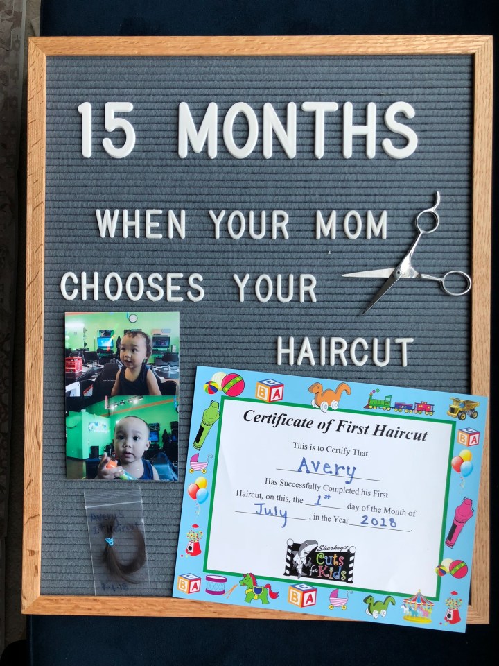 OH BABY! AVERY’S FIRST&nbsp;HAIRCUT